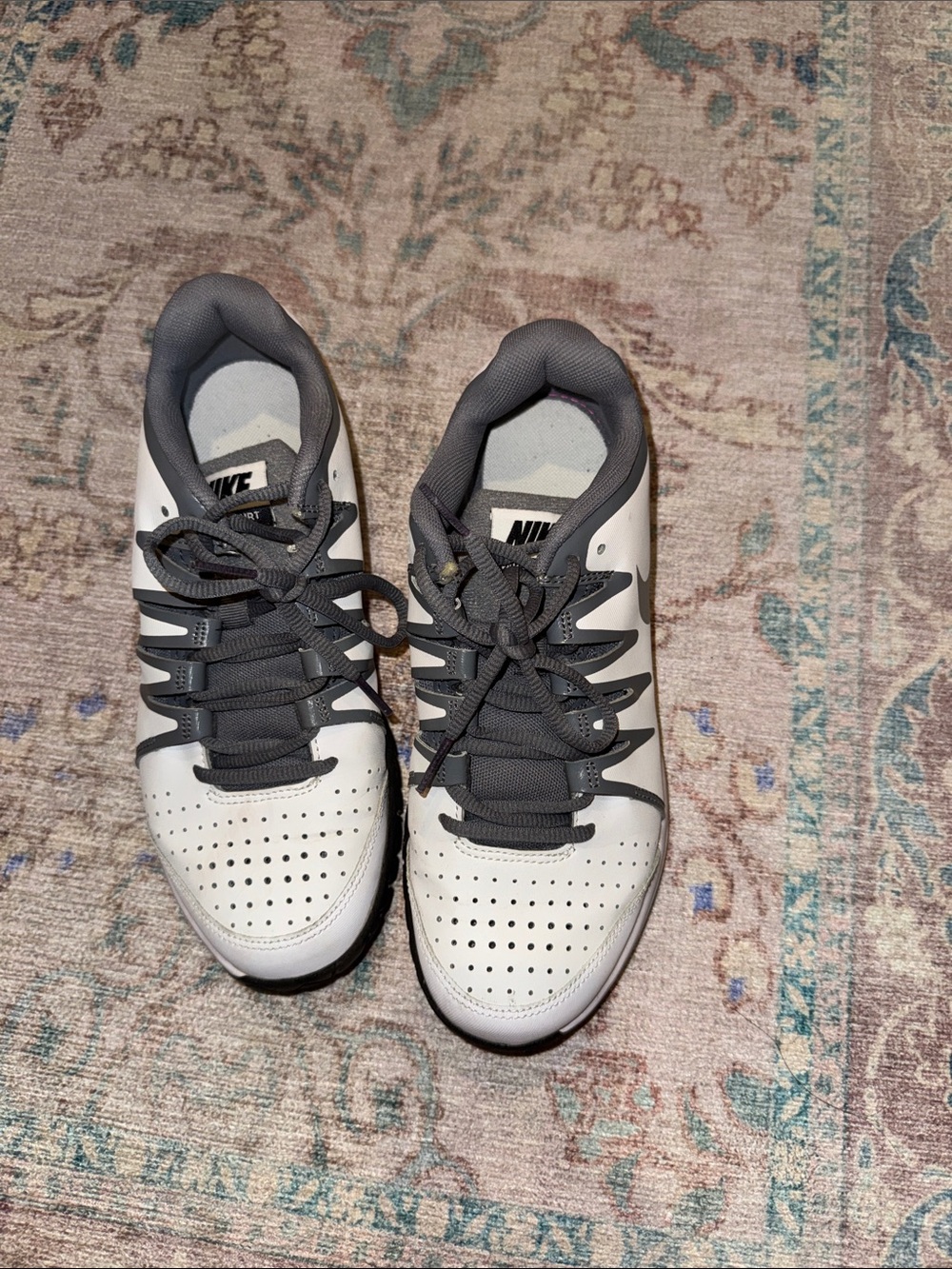 Nike women’s White and Gray Sneakers